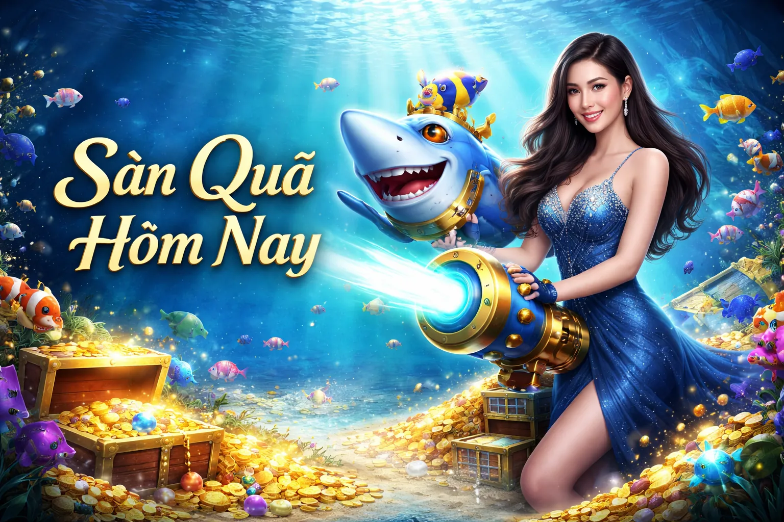 Hình ảnh minh họa sự đa dạng các trò chơi tại f1680, bao gồm bắn cá, máy đánh bạc, thể thao